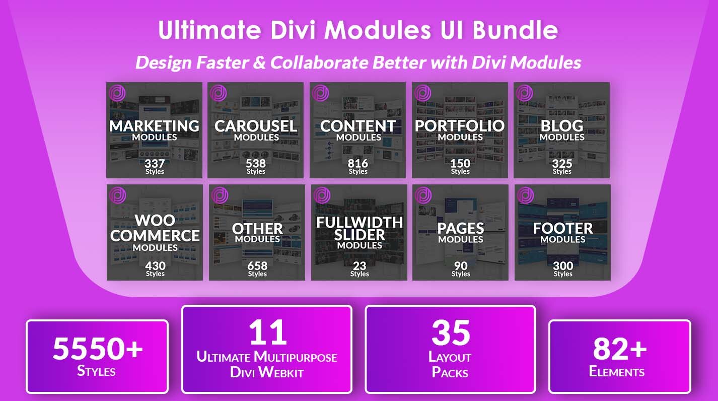 Ultimate Divi Modules UI Bundle